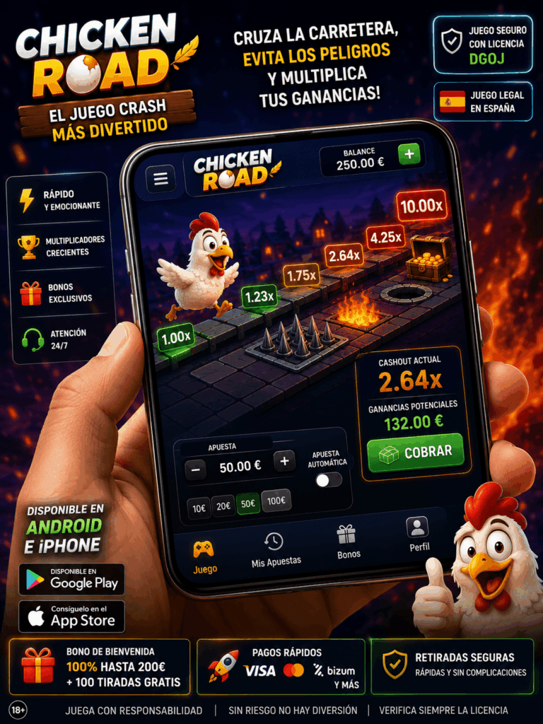 Chicken Road en Móvil: Android y iPhone